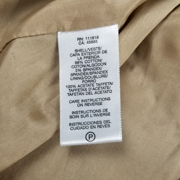 Michael Kors Brown Tan Lined Brushed Faux Suede Jacket Sequin Embellished 12 P - Picture 4 of 5